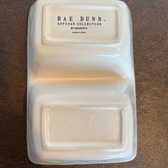 Vintage Rae Dunn Artisan Collection Divided Ceramic Tray - Picture 6 of 6